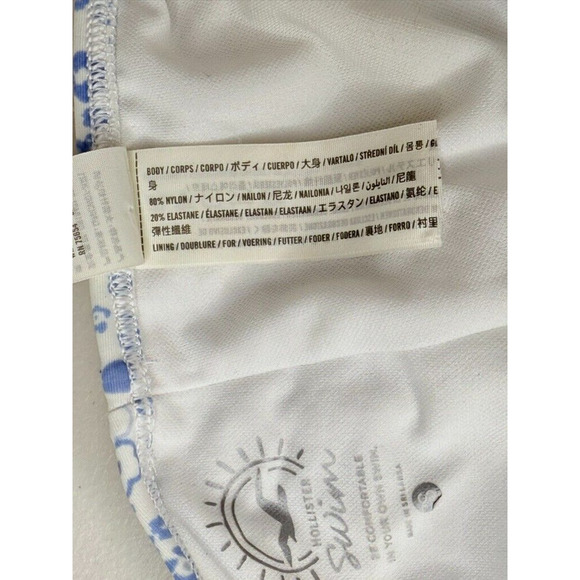 Hollister High Rise Ruched Ribbon Tie Waist Cute Floral Coquette Cottagecore S - Picture 6 of 6